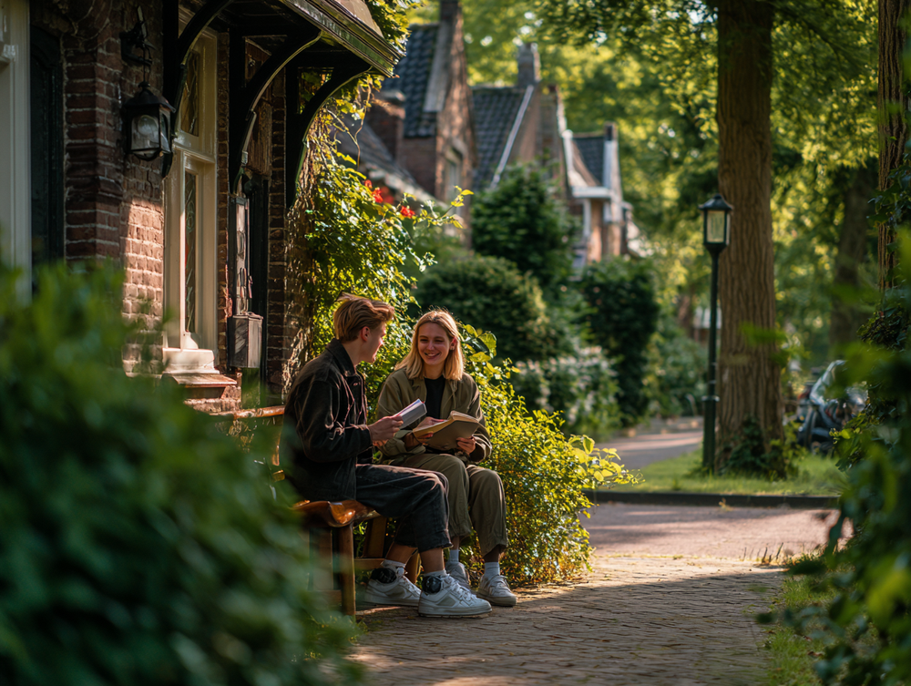 Minibieb in een Nederlandse buurt
